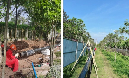 输气管线为民生 奋战大竹建新功