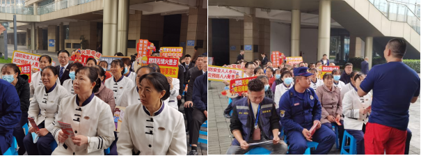 成都市武候区机投桥街道潮音社区2024年119消防宣传月培训演练活动