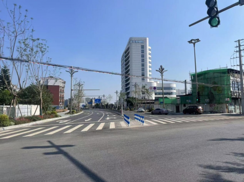 彭州市濛阳镇飞星路中段正式通车