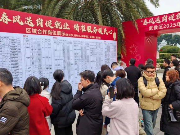 百企千岗——2025年武侯区春风行动专场招聘会现场直击