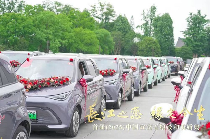 凯翼汽车携手52对新人共赴长江之恋，见证宜宾城市之美