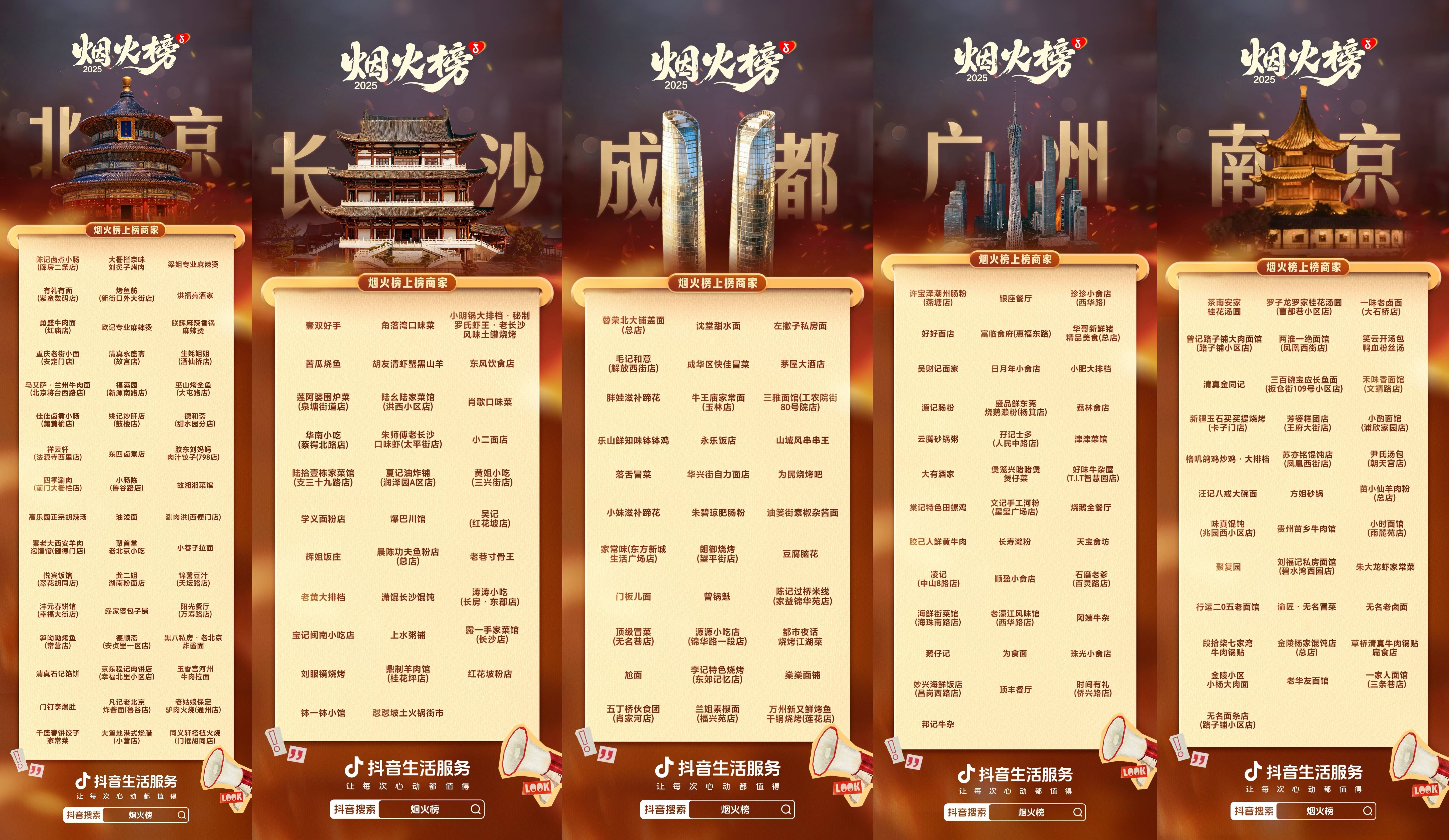 抖音生活服务正式发布「烟火榜」，覆盖十城的绝活好味美食指南
