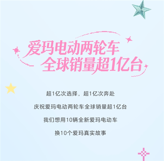 “亿”路同行   爱玛全网征集用户骑行故事